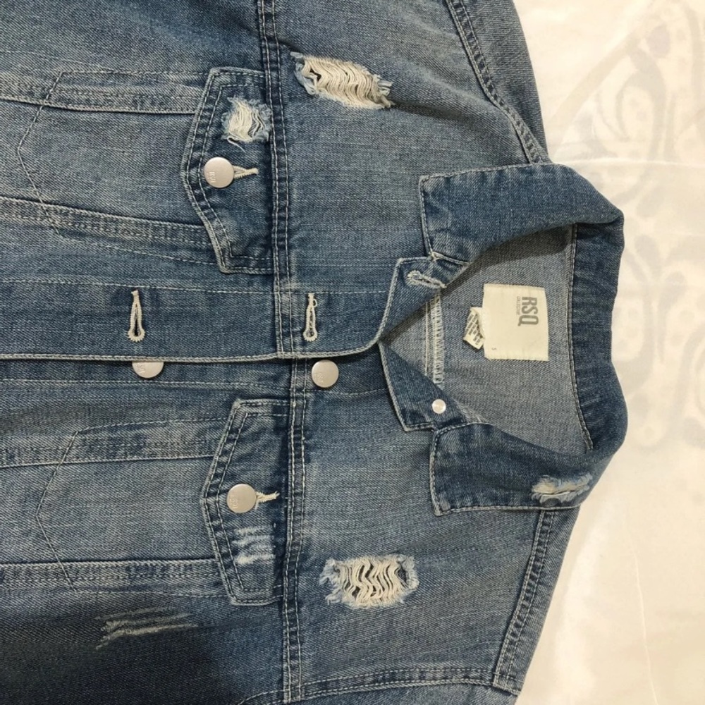 Distressed Denim Jacket - Picture 8 of 8